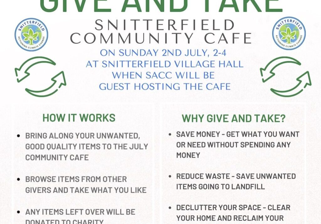 SACC Give and Take Cafe poster cover
